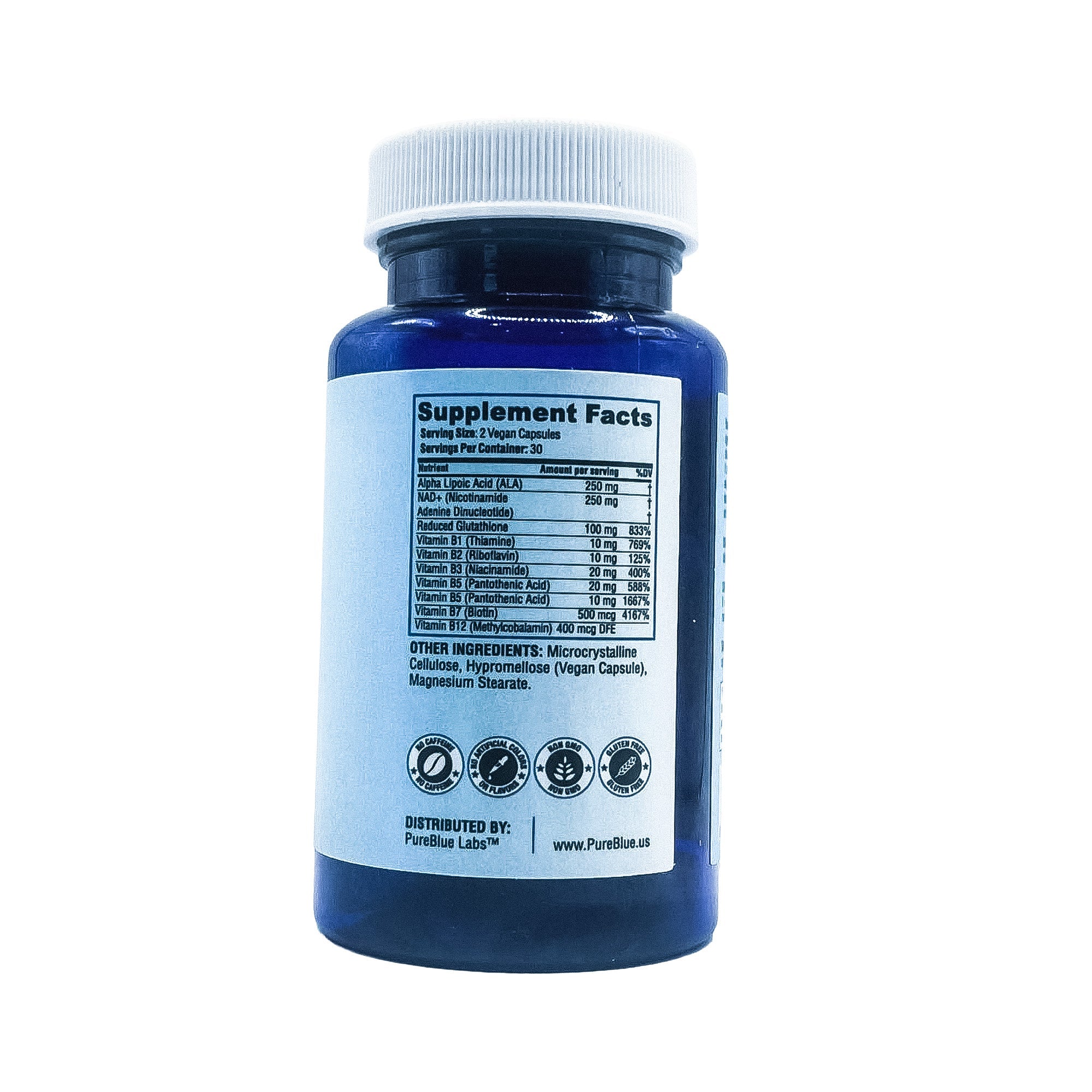 Quantum Vitality NAD+ Booster+ Detox - Pure Blue